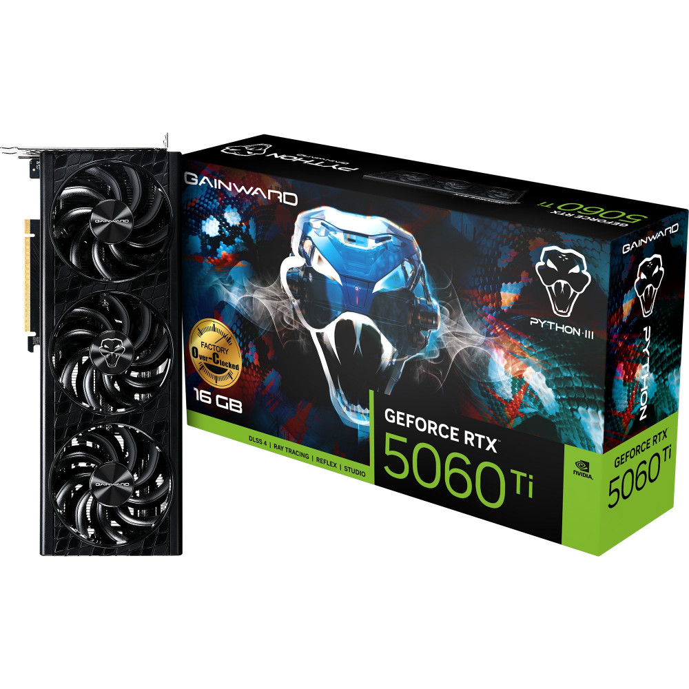 Gainward GeForce RTX 5060 Ti Python III OC 16GB, Scheda grafica