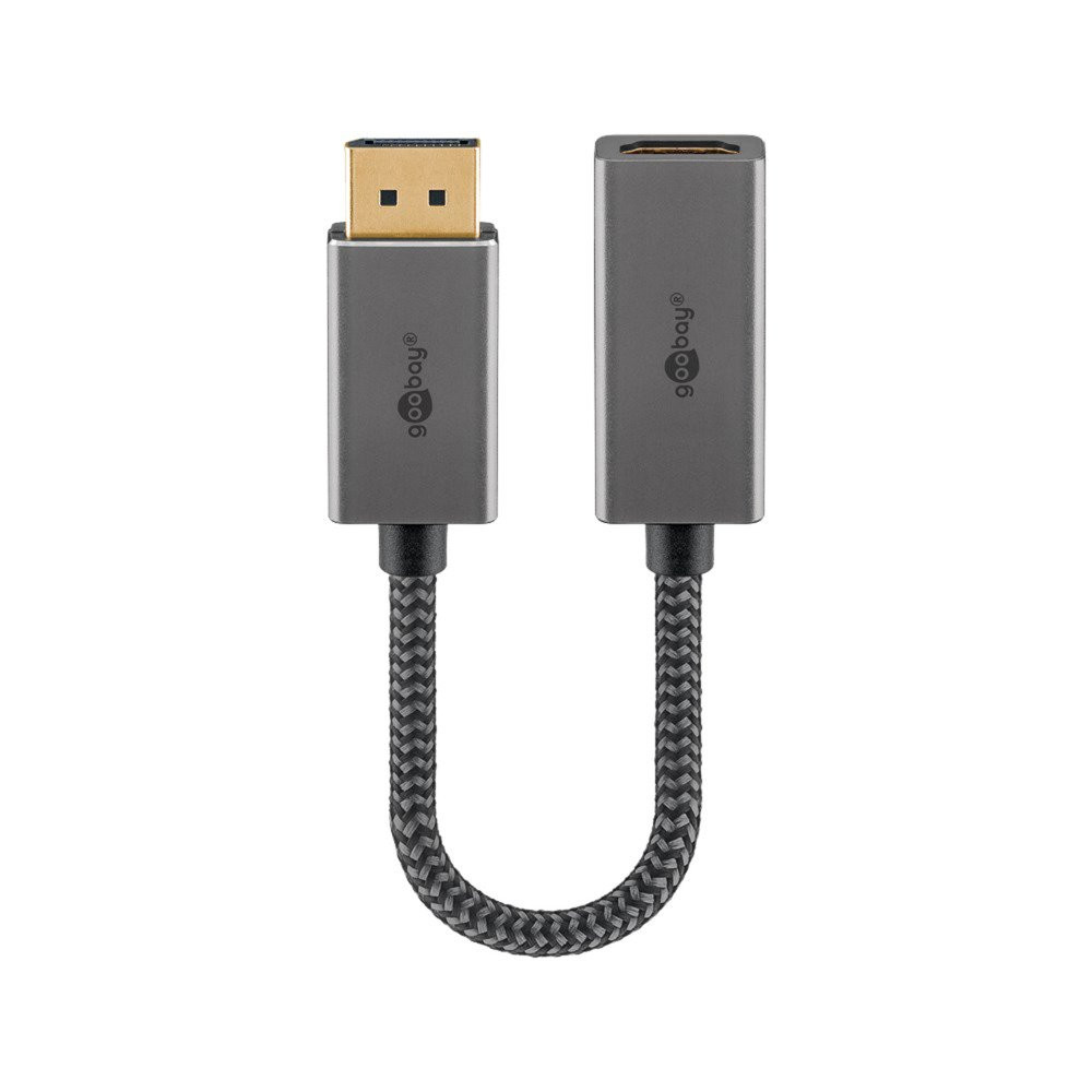 goobay Plus cavo adattatore DisplayPort > HDMI, 4K @ 60Hz
