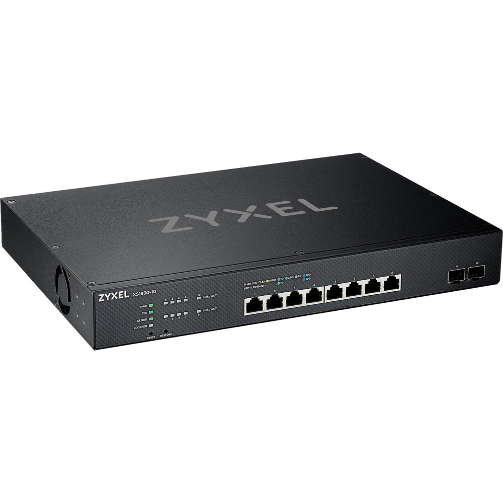 Zyxel XS1930-10-ZZ0101F switch di rete Gestito L3 10G Ethernet (100/1000/10000) Nero, Interruttore