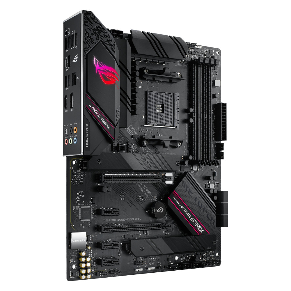 ASUS ROG STRIX B550-F GAMING - Mainboard - ATX - Socket AM4 - Chipsatz AMD B550 - USB-C Gen2, USB 3.2 Gen 1, USB 3.2 Gen 2, 2.5 