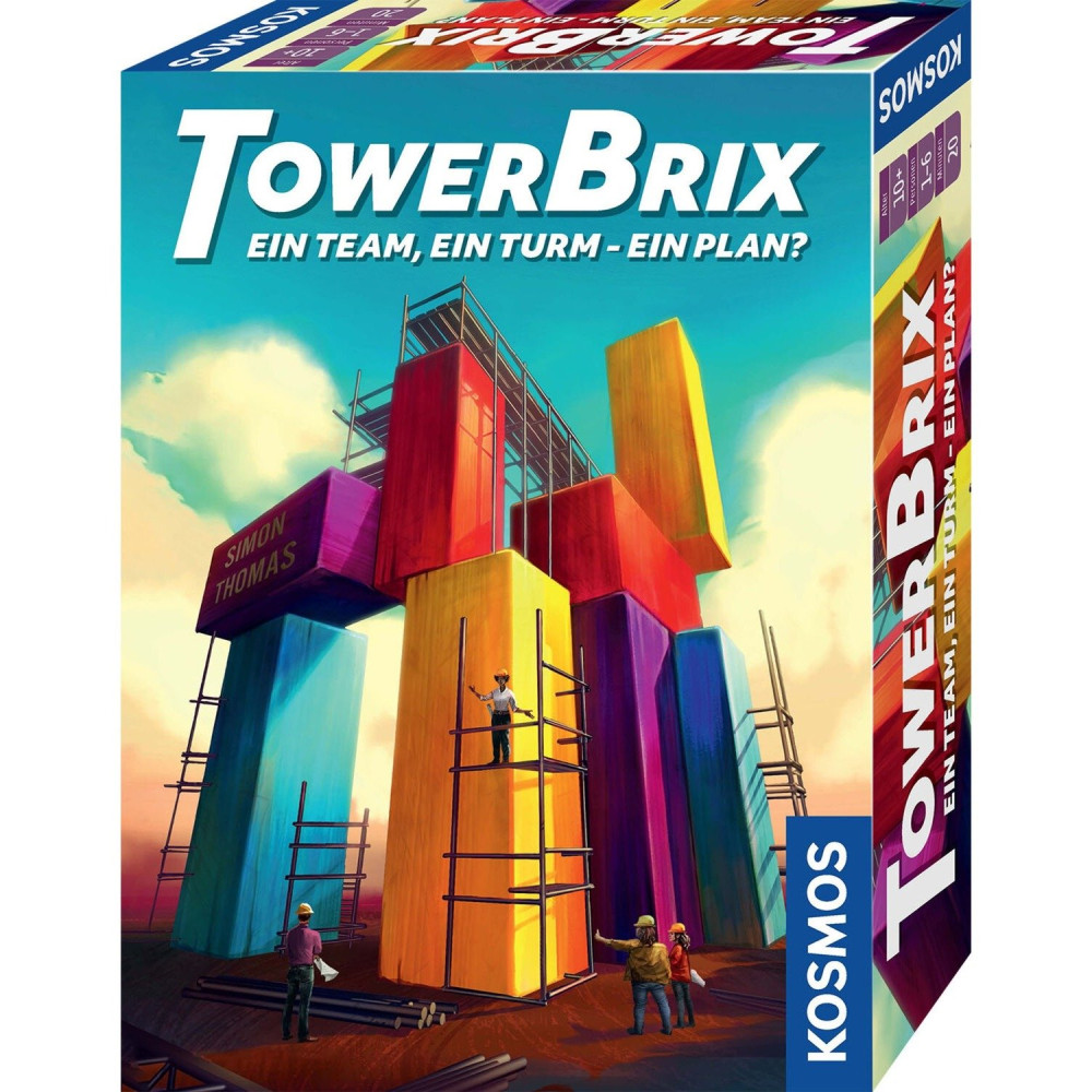 KOSMOS TowerBrix 20 min Gioco da tavolo Famiglia, Gioco di abilità