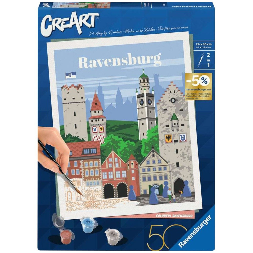 Ravensburger CreArt - Colorful Ravensburg, Vernice