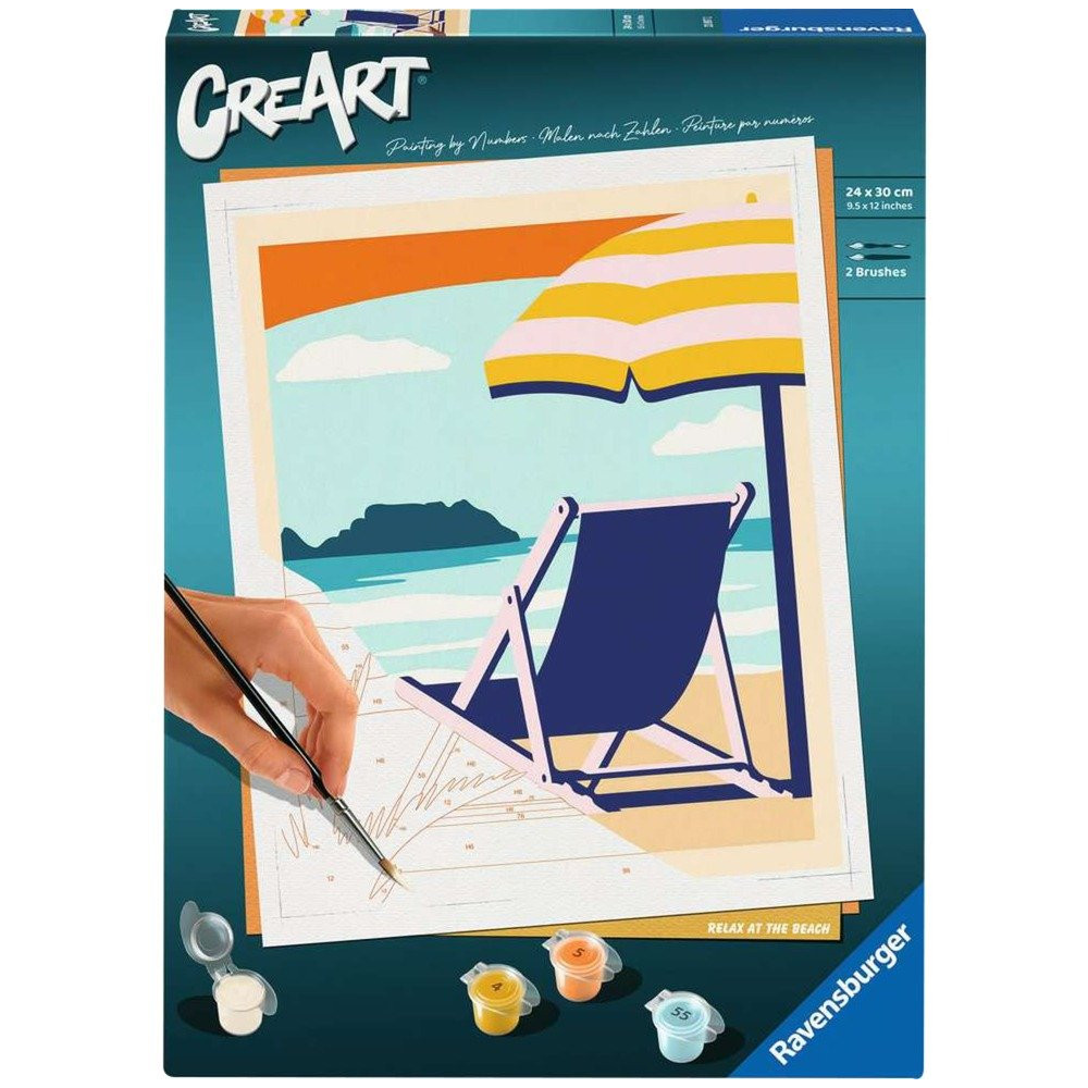 Ravensburger CreArt - Relax sulla spiaggia, Vernice