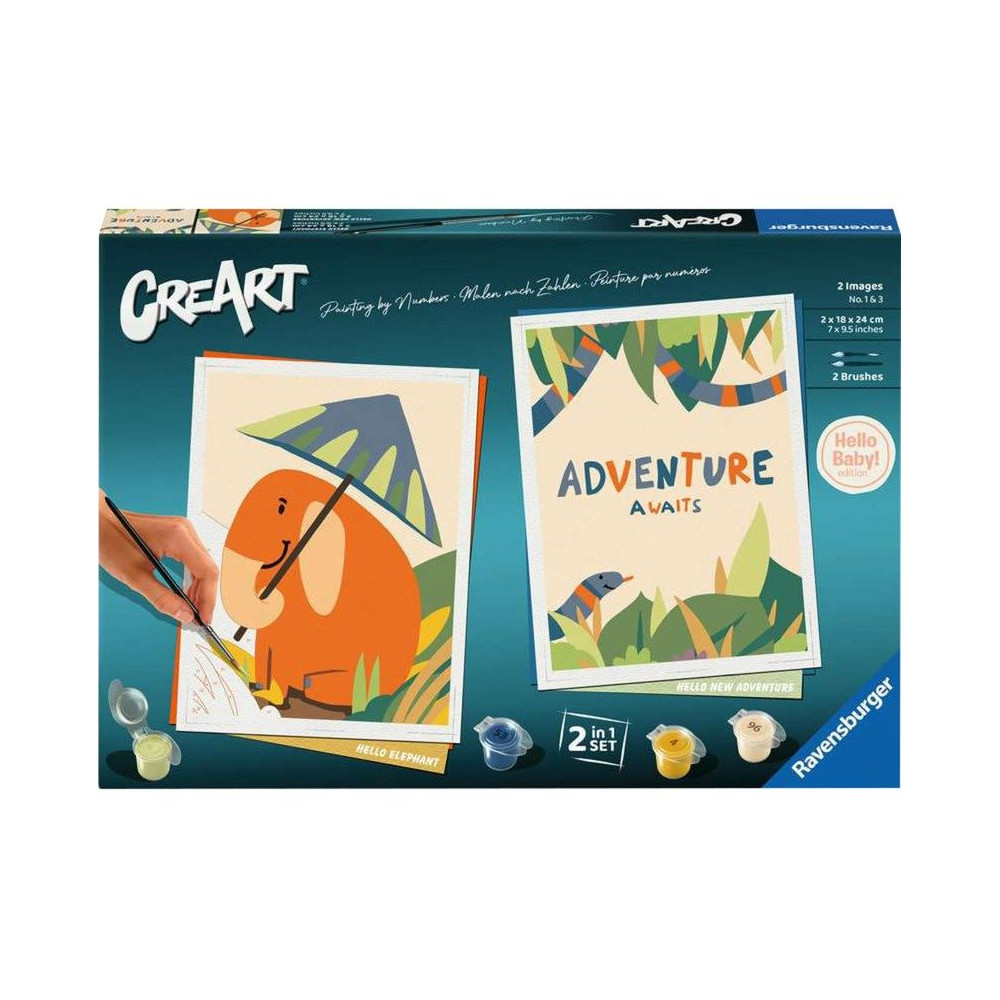 Ravensburger CreArt - Hello Baby Safari Set, Vernice