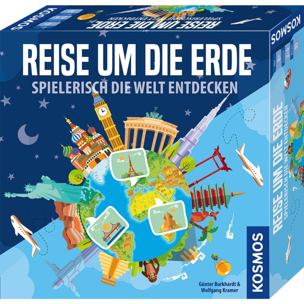 KOSMOS Reise um die Erde Spielerisch die Welt entdecken Gioco da tavolo Viaggio/avventura