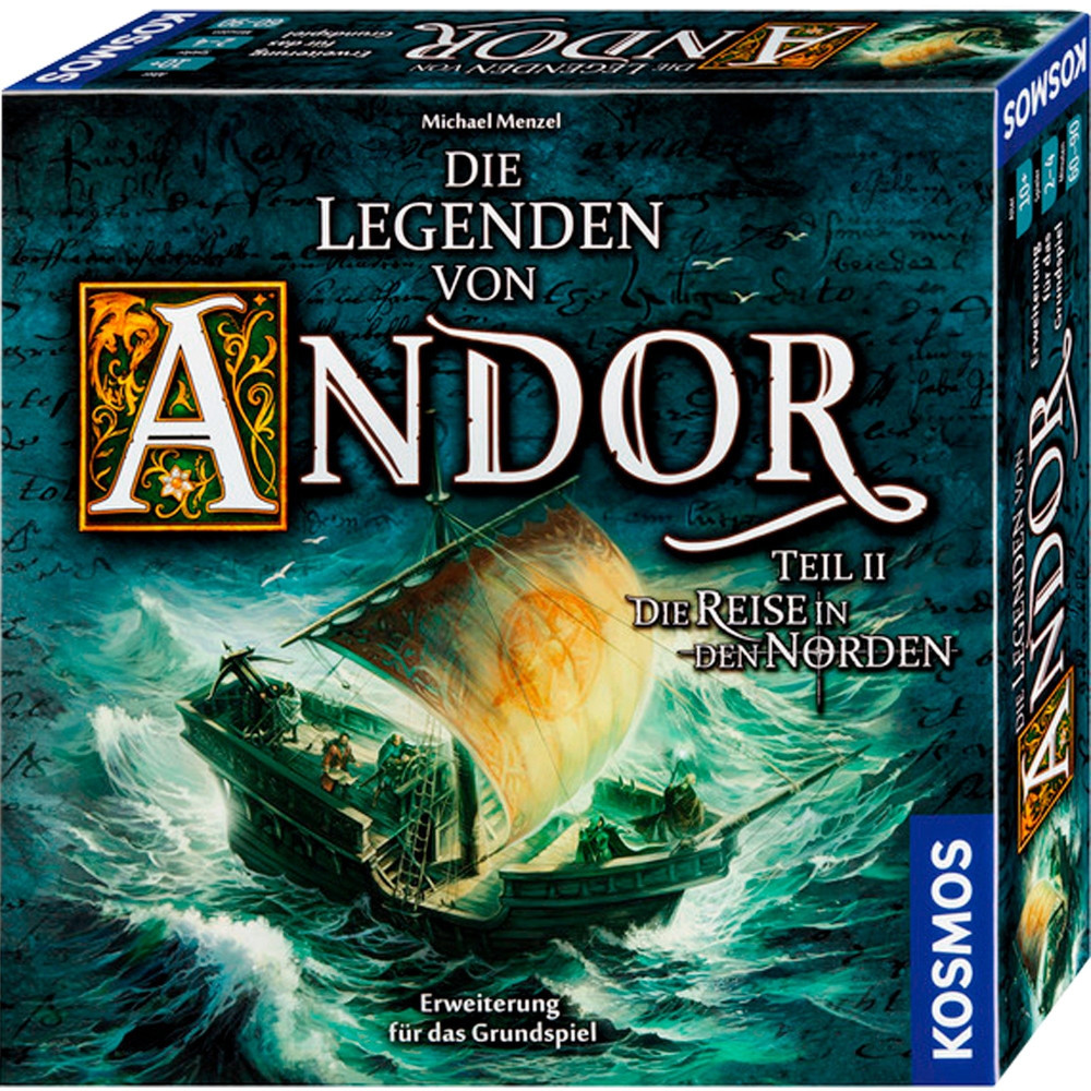 KOSMOS 16354758 gioco da tavolo Legends of Andor 60 min Espansione del gioco da tavolo Viaggio/avventura