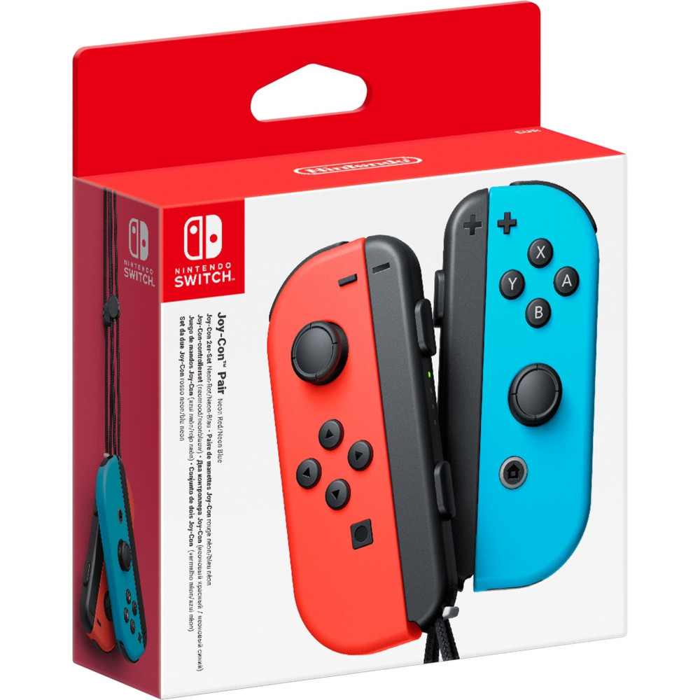 Nintendo Joy-Con Blu, Rosso Bluetooth Gamepad Analogico/Digitale Nintendo Switch, Controllo del movimento