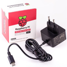 Raspberry Pi Foundation RPI PS 15W BK EU adattatore e invertitore Interno 15,3 W Nero, Alimentazione elettrica