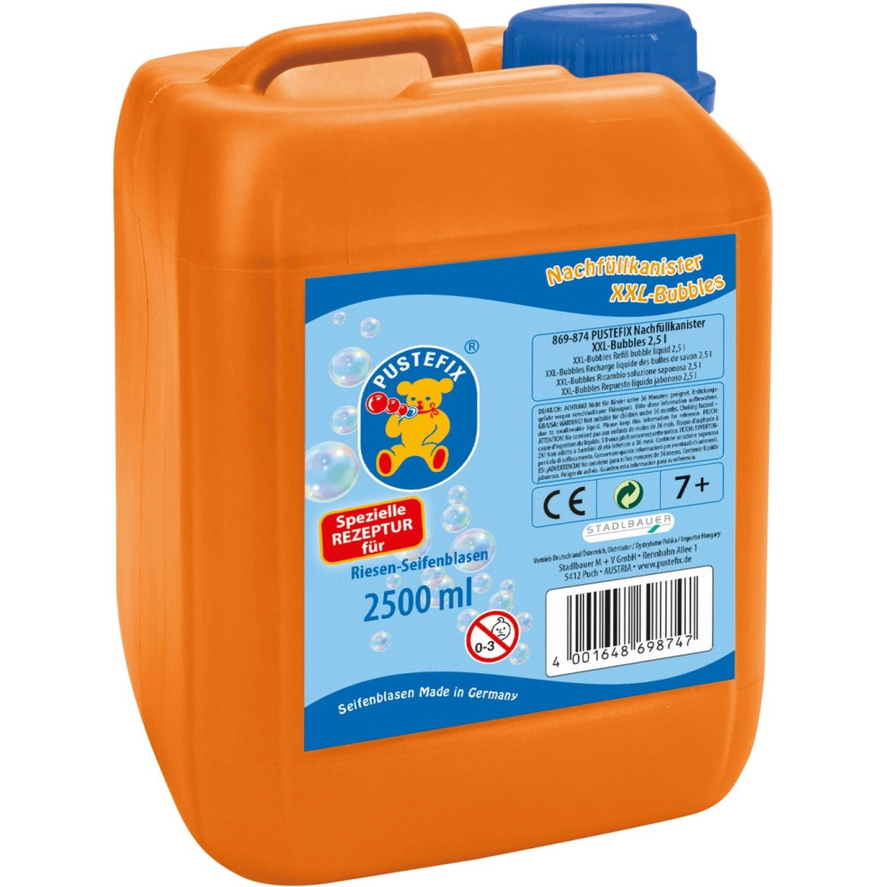 Pustefix Bottiglia di ricarica XXL-Bubbles 2,5 litri, Bolle di sapone
