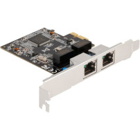 DeLOCK PCIE x1 su 2x RJ45 Gbit, Scheda di rete