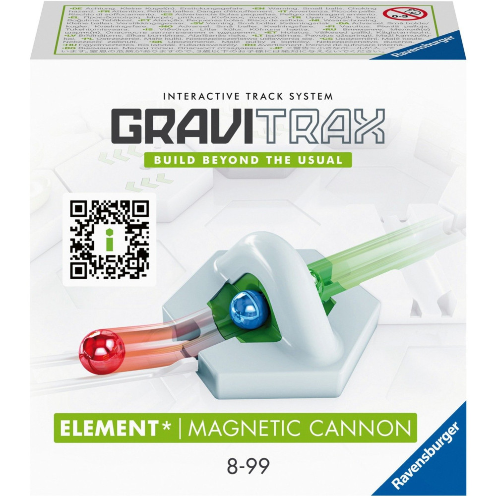 Ravensburger GraviTrax Elemento Cannone Magnetico, Ferrovia