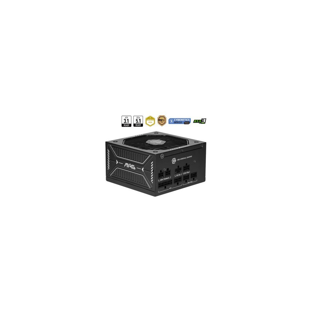 MSI MAG A750GLS PCIE5 alimentatore per computer 750 W 24-pin ATX ATX Nero
