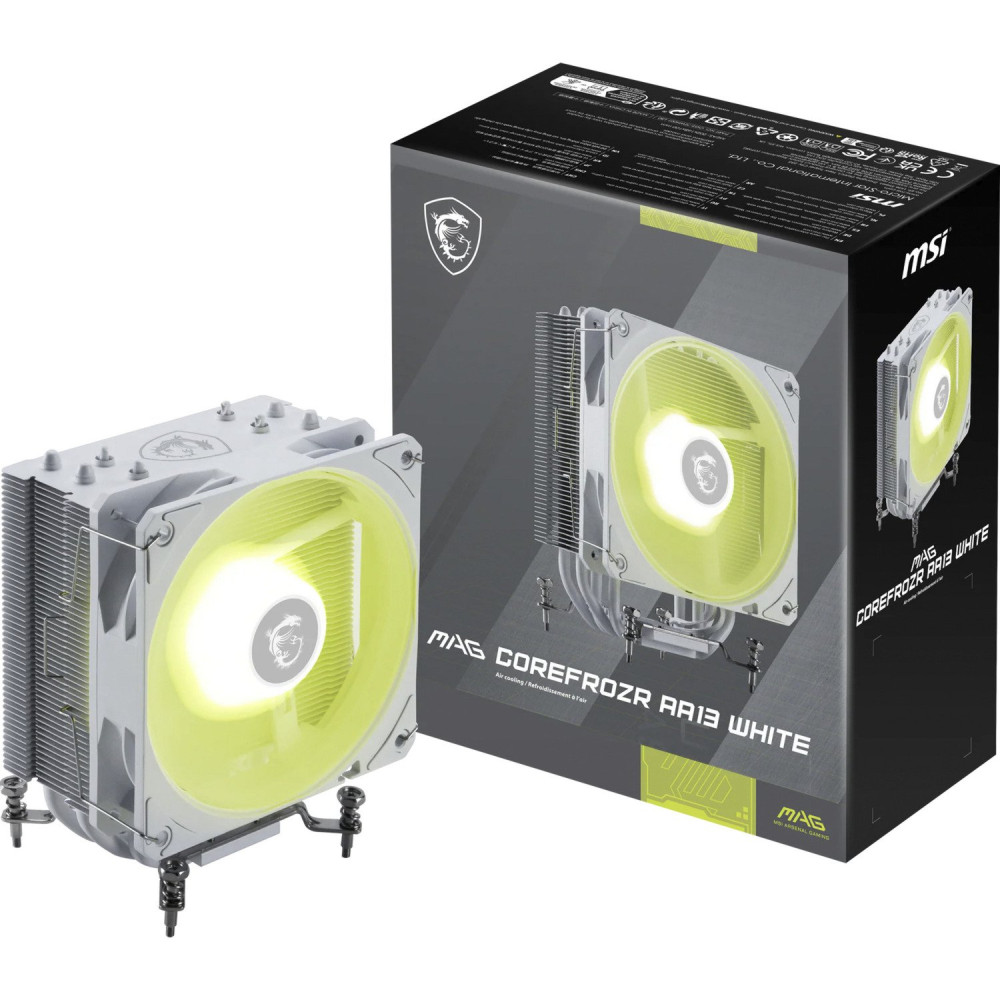 MSI MAG Corefrozr AA13 White, raffreddamento CPU