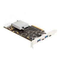 DeLOCK PCI Express x8 - 2x USB 3.2 Gen 2x2 Tipo C + 2x USB 3.2 Gen 1 Tipo A, Controller USB