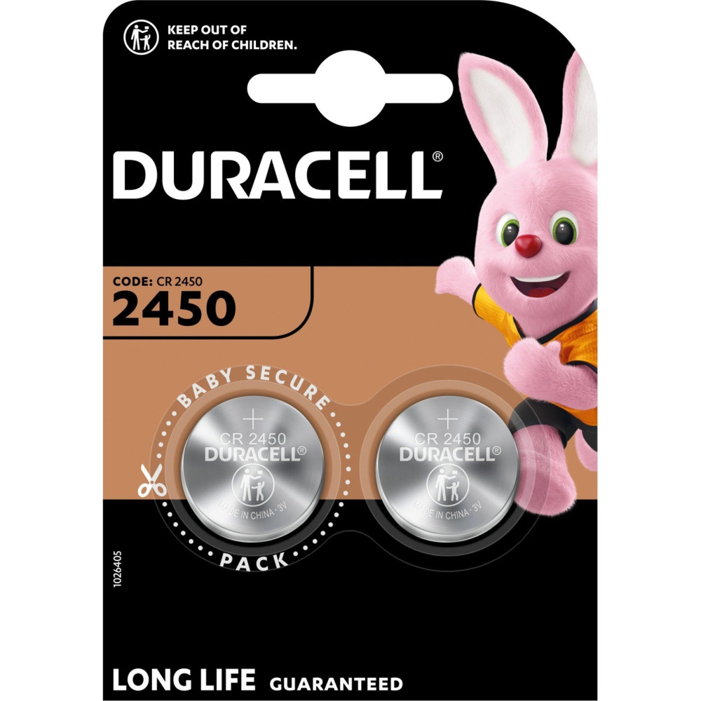 Duracell CR 2450 batteria a bottone al litio 3V