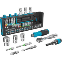 Hazet SmartHolder 2300SH-1, set di chiavi a bussola e punte 1/4", Set di bit