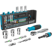 Hazet SmartHolder 2300SH-1, set di chiavi a bussola e punte 1/4", Set di bit