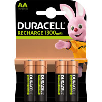 Duracell 4 LR06 1300mAh Batteria ricaricabile Nichel-Metallo Idruro (NiMH)