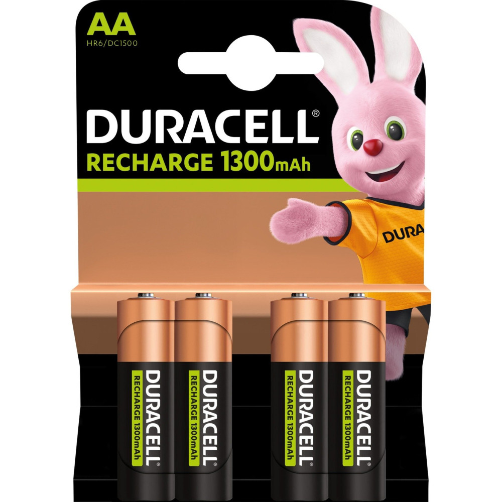 Duracell 4 LR06 1300mAh Batteria ricaricabile Nichel-Metallo Idruro (NiMH)