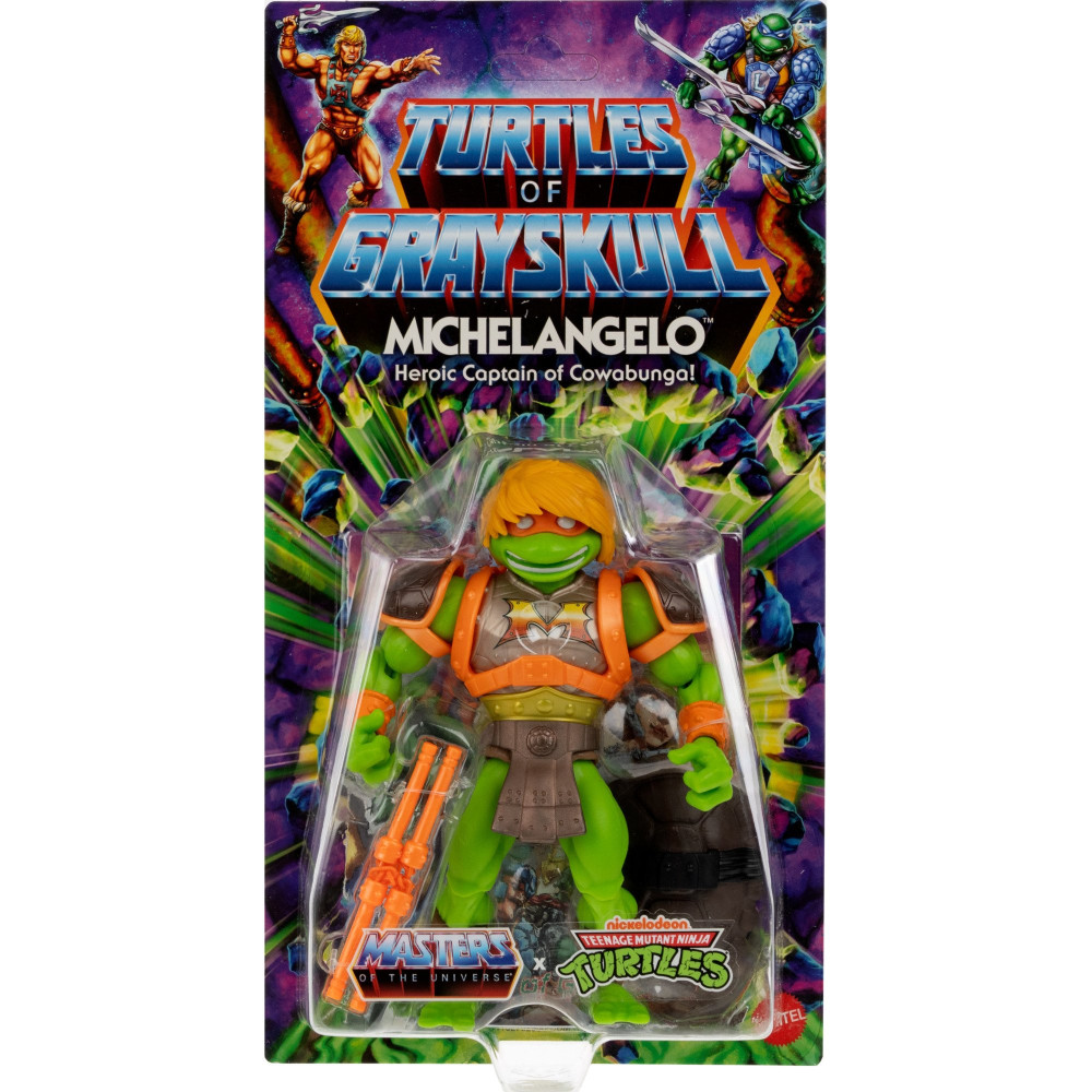 Mattel Origins Turtles Grayskull Michelangelo, Gioco figura