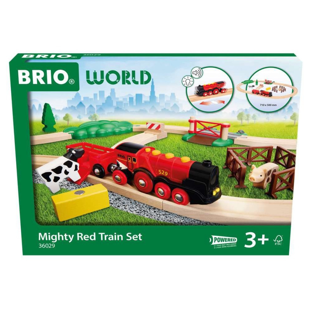 BRIO World Rote Lola Set treno fattoria, Ferrovia