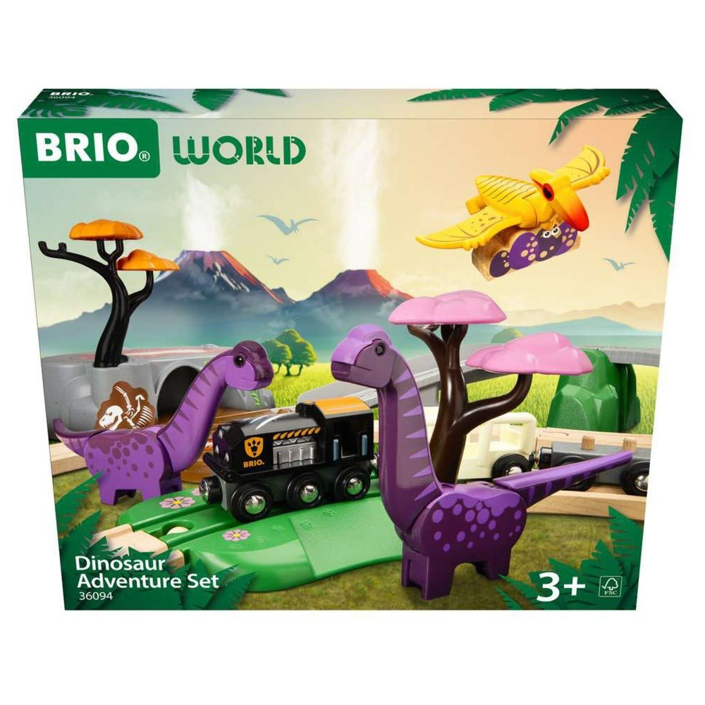 BRIO Set Avventura Dinosauri del Mondo, Ferrovia
