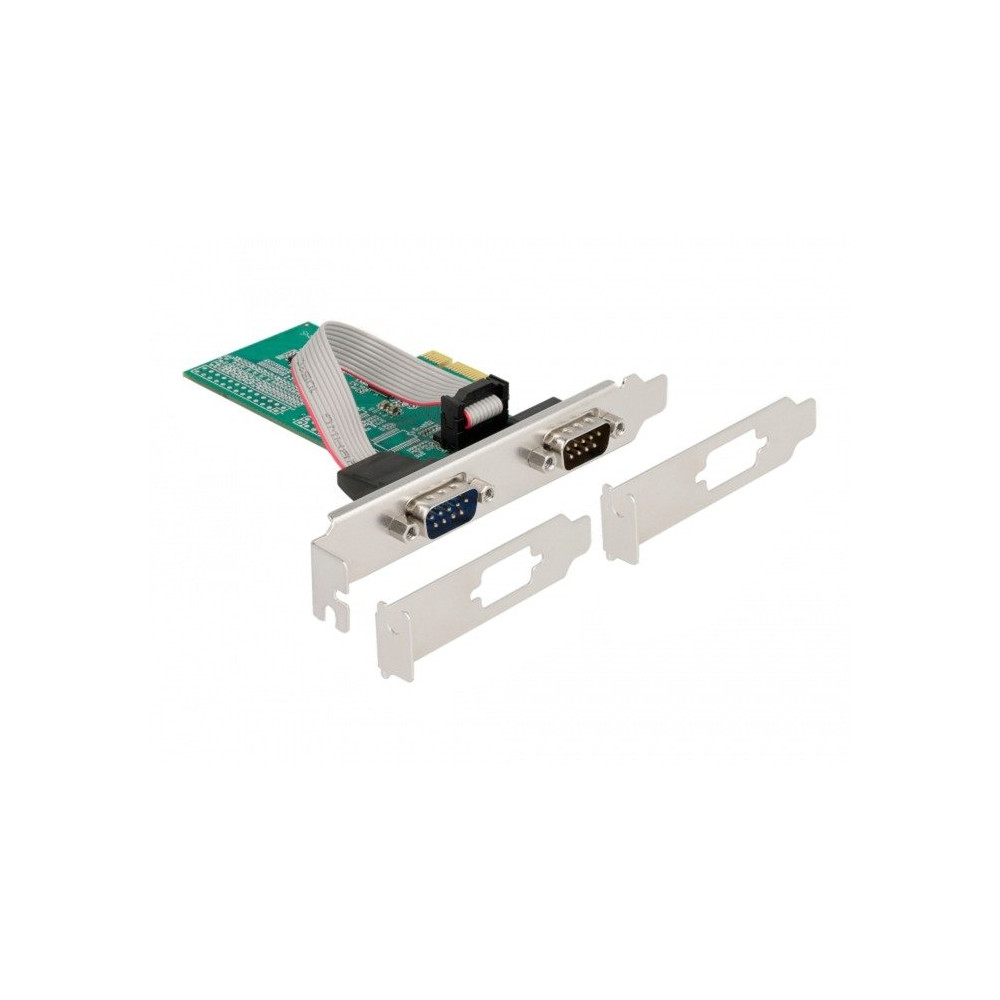 DeLOCK Scheda PCIe x1 a 2x Seriale RS-232, Scheda di interfaccia