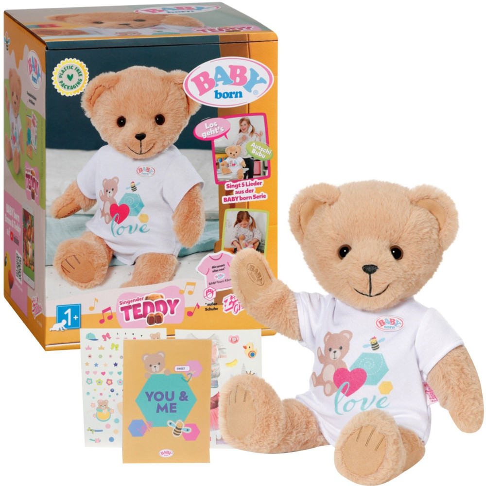 ZAPF Creation @ BABY born Singing Teddy (german version), Peluche animali