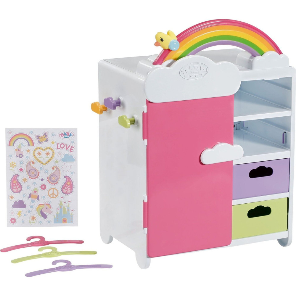 ZAPF Creation BABY born Rainbow Wardrobe, Bambole mobili
