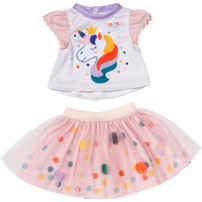 ZAPF Creation BABY born Tutu Dress Unicorn 43cm, Accessori della bambola