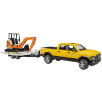 bruder RAM Rental Service con mini escavatore, Veicolo modello