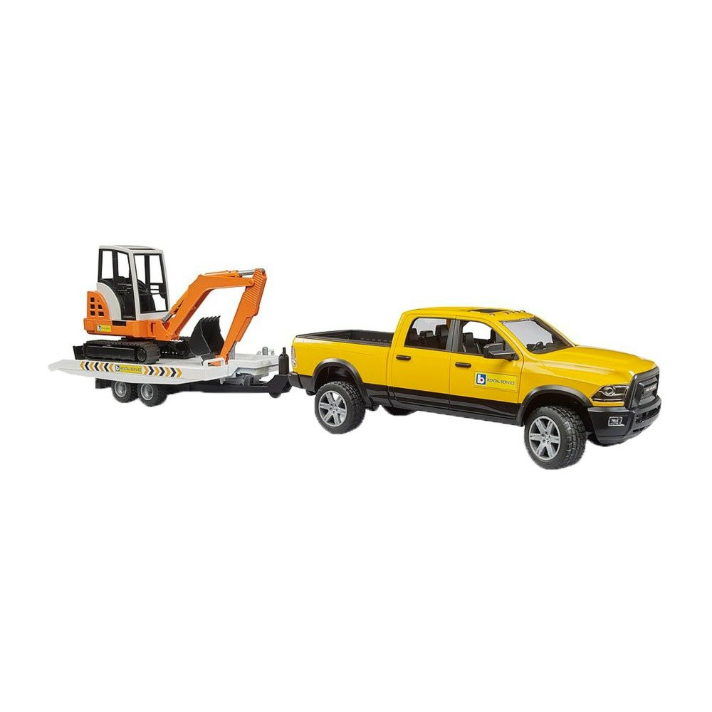 bruder RAM Rental Service con mini escavatore, Veicolo modello