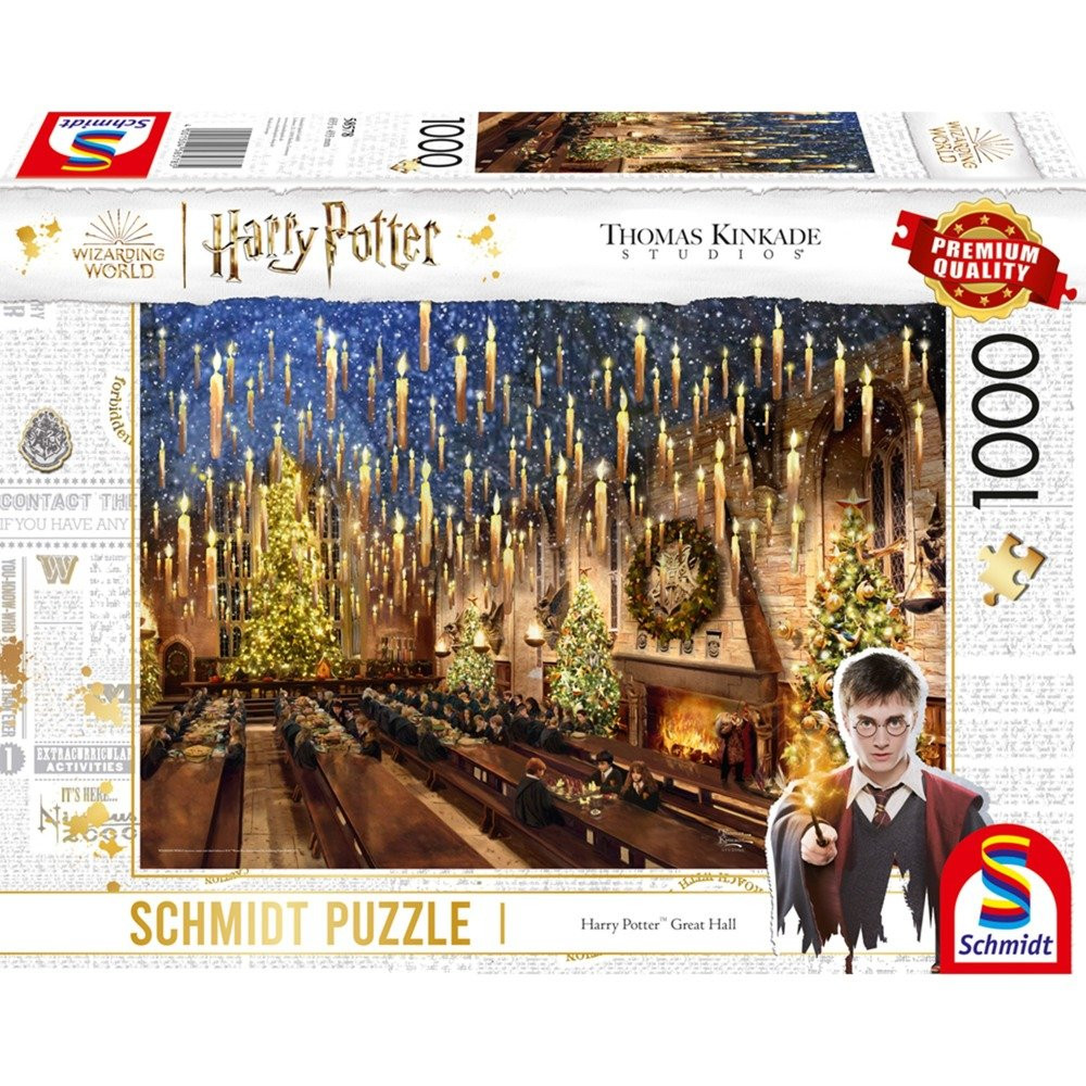 Schmidt Spiele Thomas Kinkade Studios Wizarding World Harry Potter - Great Hall, Puzzle
