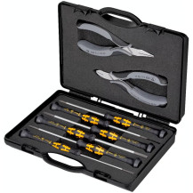 KNIPEX Set di pinze elettroniche ESD, 8 pezzi, Set pinze