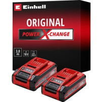 EINHELL Batteria Power-X-Change Plus TWIN-PACK 18Volt 3,0Ah