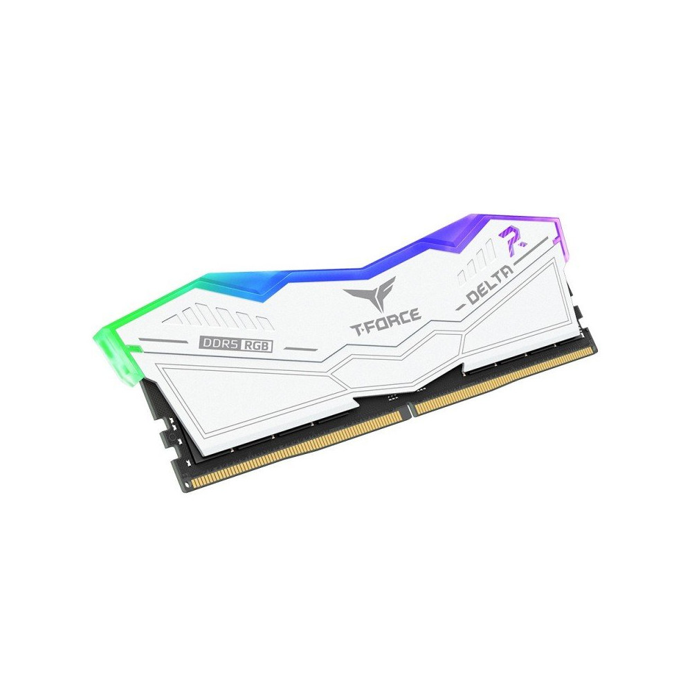 Ram TeamGroup T-Force DELTA DDR5 6000Mhz 32GB (2x16GB) RGB CL30 Bianco