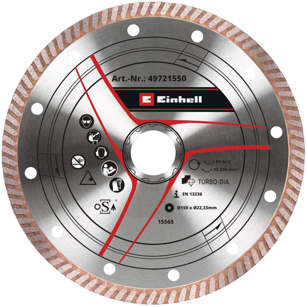 EINHELL Disco da taglio diamantato sottile, Ø 150 x 1,6 mm, Lama