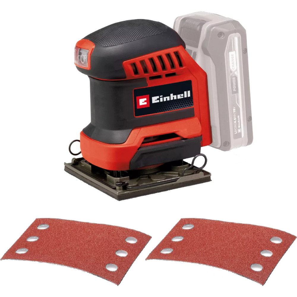 EINHELL Power X-Change Levigatrice orbitale a batteria TE-OS 18/113 Li-Solo, 18 Volt