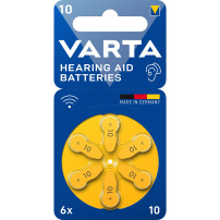 VARTA Batteria per apparecchi acustici Zinc Air 10, PR10
