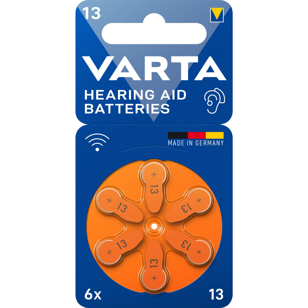 VARTA Batteria per apparecchio acustico Zinc Air 13, PR48