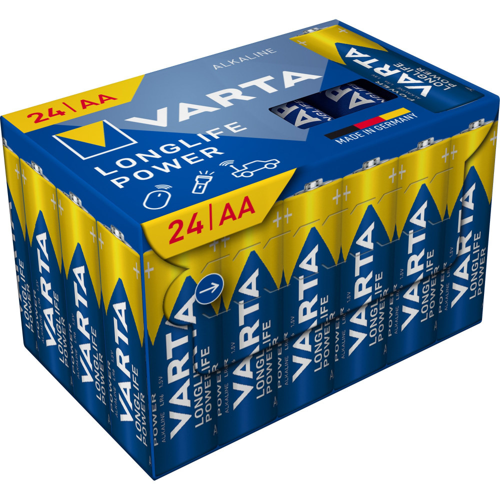 VARTA Batteria Longlife Power LR06 Box, AA (Mignon)
