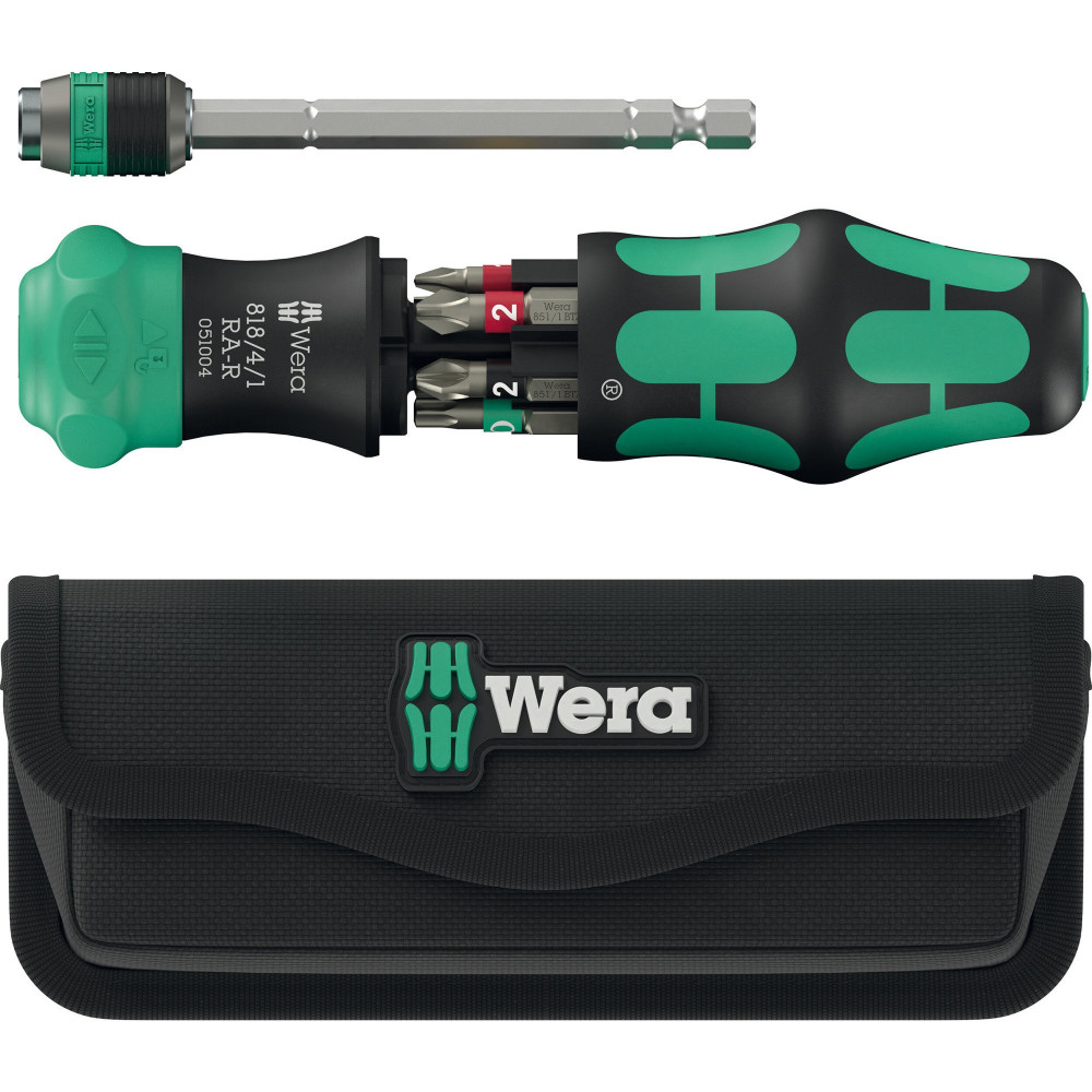 Wera Kraftform Kompakt 20 RA-R con borsa, Set di bit