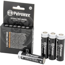 Petromax Batterie Li-Ion 18650, 3.450mAh, set da 4, Batteria