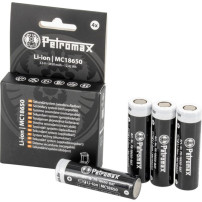 Petromax Batterie Li-Ion 18650, 3.450mAh, set da 4, Batteria