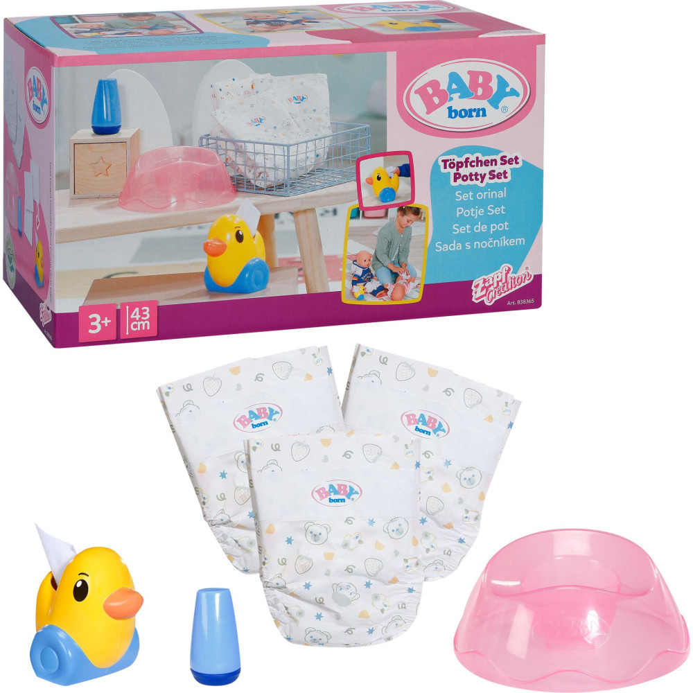 ZAPF Creation BABY born Potty Set, Accessori della bambola
