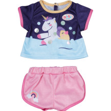 ZAPF Creation BABY born Unicorn Short Pyjamas 43cm, Accessori della bambola