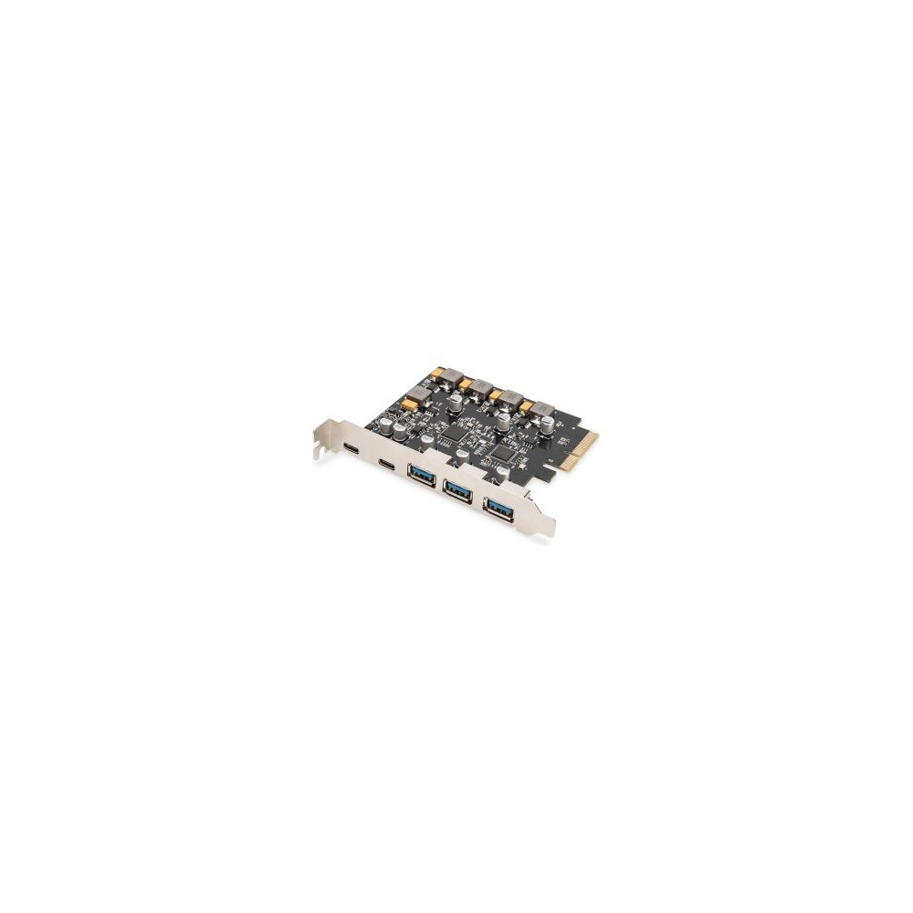 DIGITUS Scheda PCIe 2x USB-C + 3x USB A