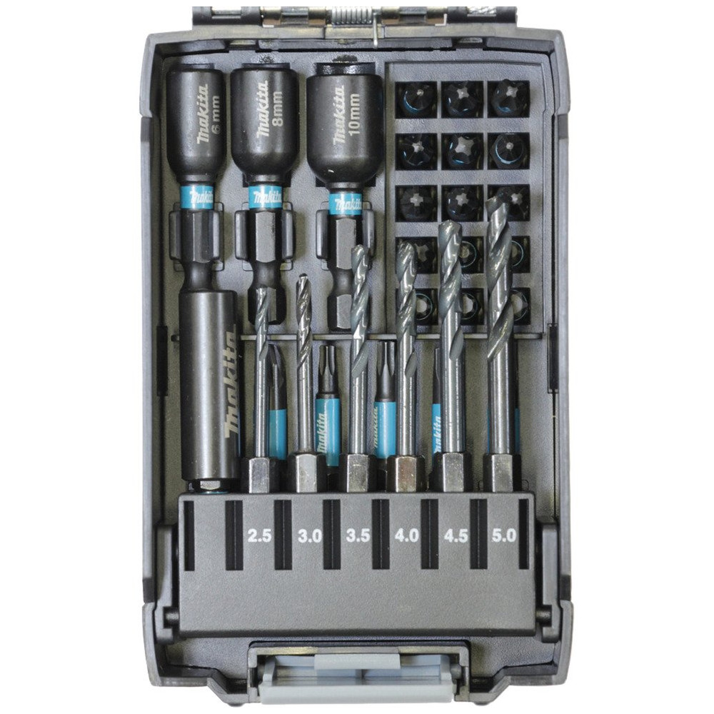 Makita Set di punte e bit Impact Black, 31 pezzi, Trapano & Set di bit