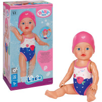 ZAPF Creation Baby born Lizzie nuotatrice 30cm, Bambola