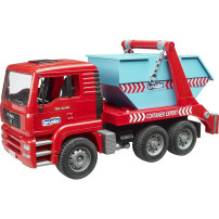 bruder MAN TGA Camion con contenitore ribaltabile, Veicolo modello